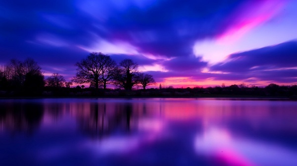 картина Фиолетовый закат