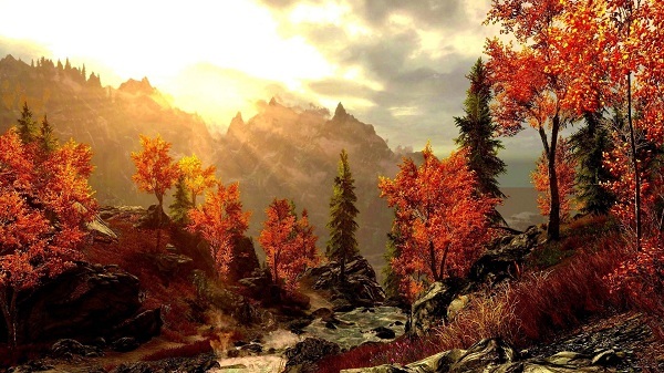 картина Осенние горы.