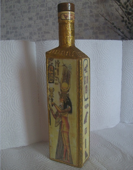 Декорированная бутылка 2